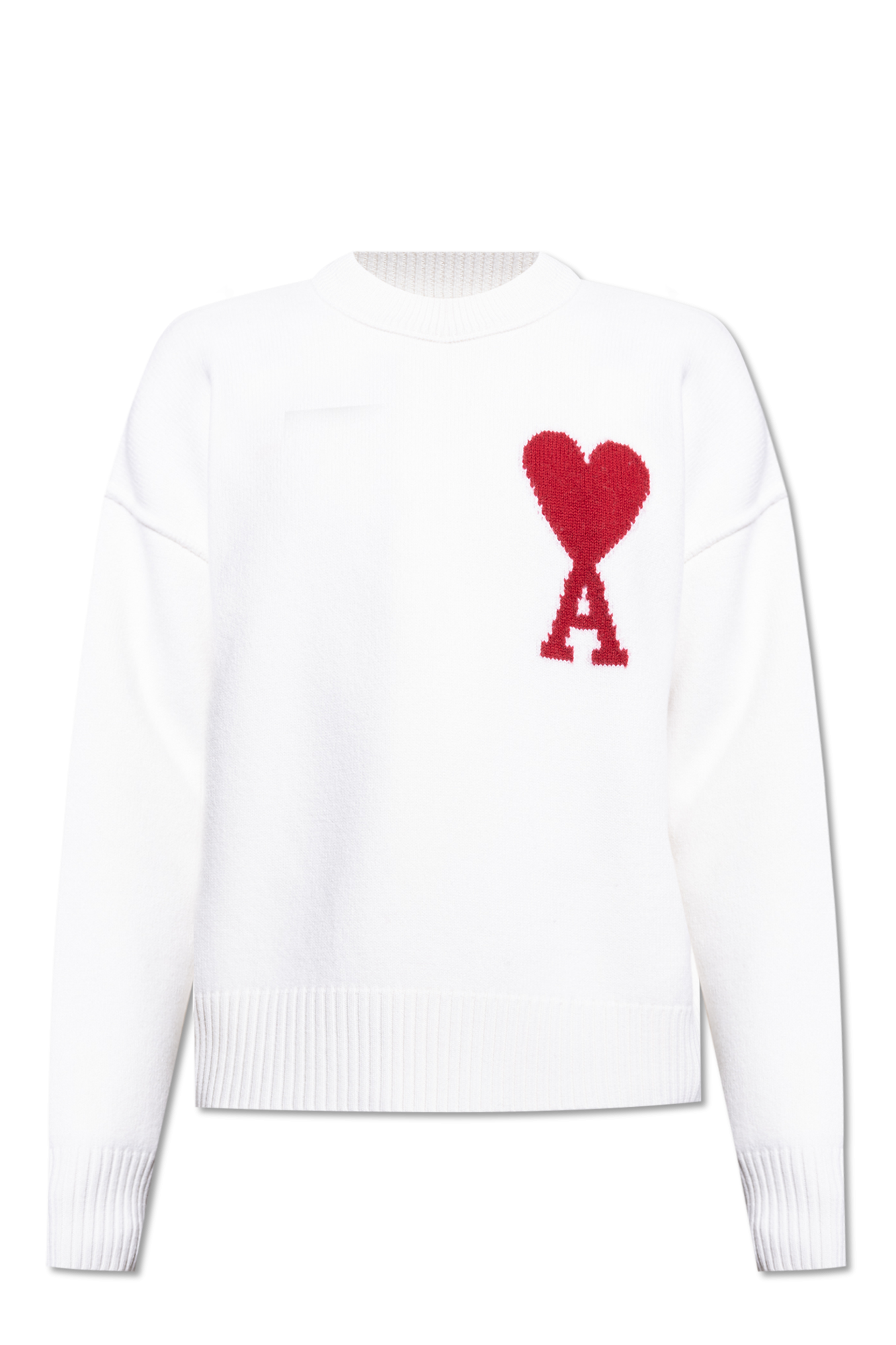 Cream Sweater with logo Ami Alexandre Mattiussi - Vitkac Canada